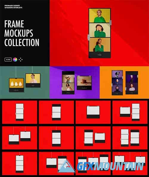 Minimalistic Black Frames Mockup Collection