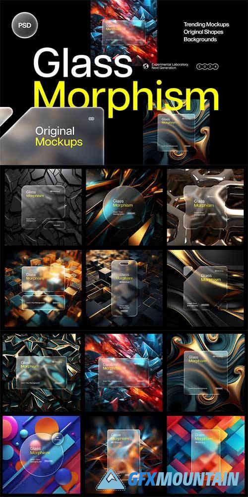 Glass Morphism Frosted Mockups