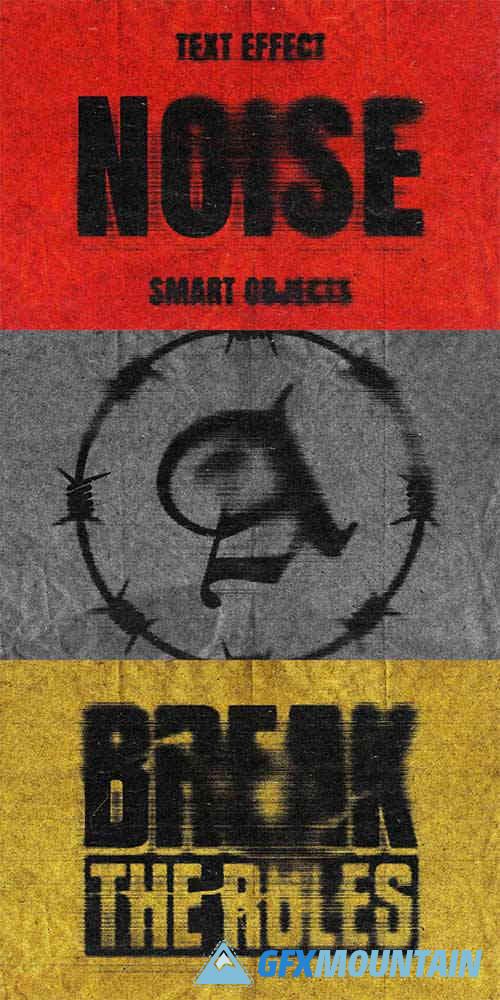 Noise Lines Text Effect