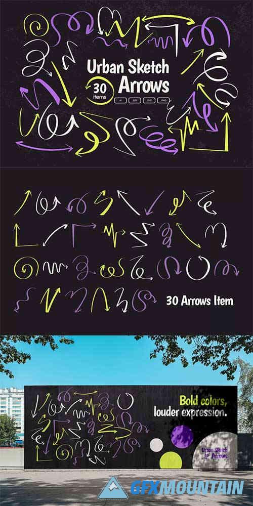 Urban Sketch Arrows