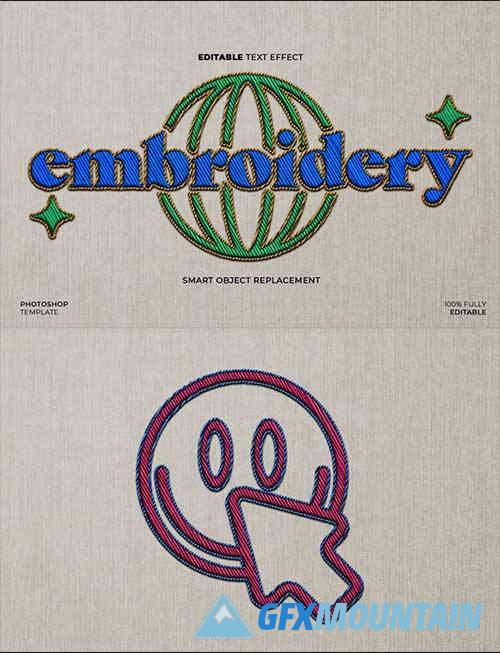 Embroidery Patch Mockup