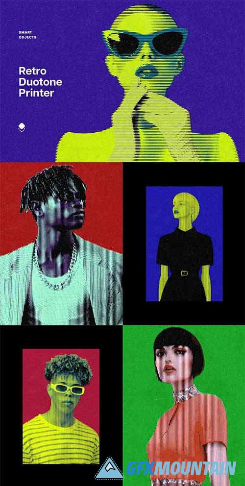 Retro Duotone Printer