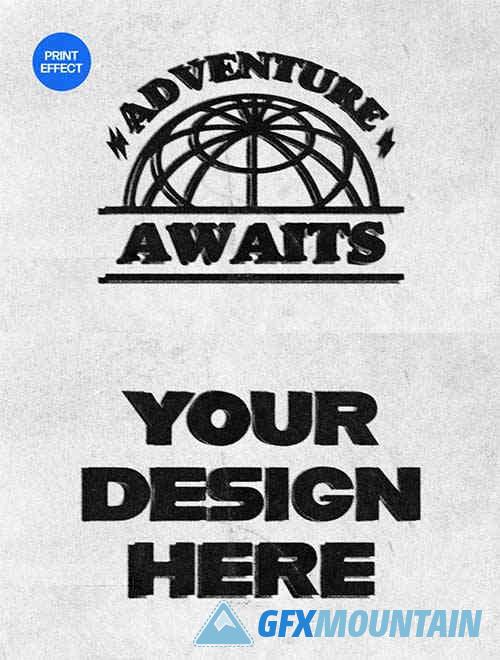 Bad Print Text & Logo Effect