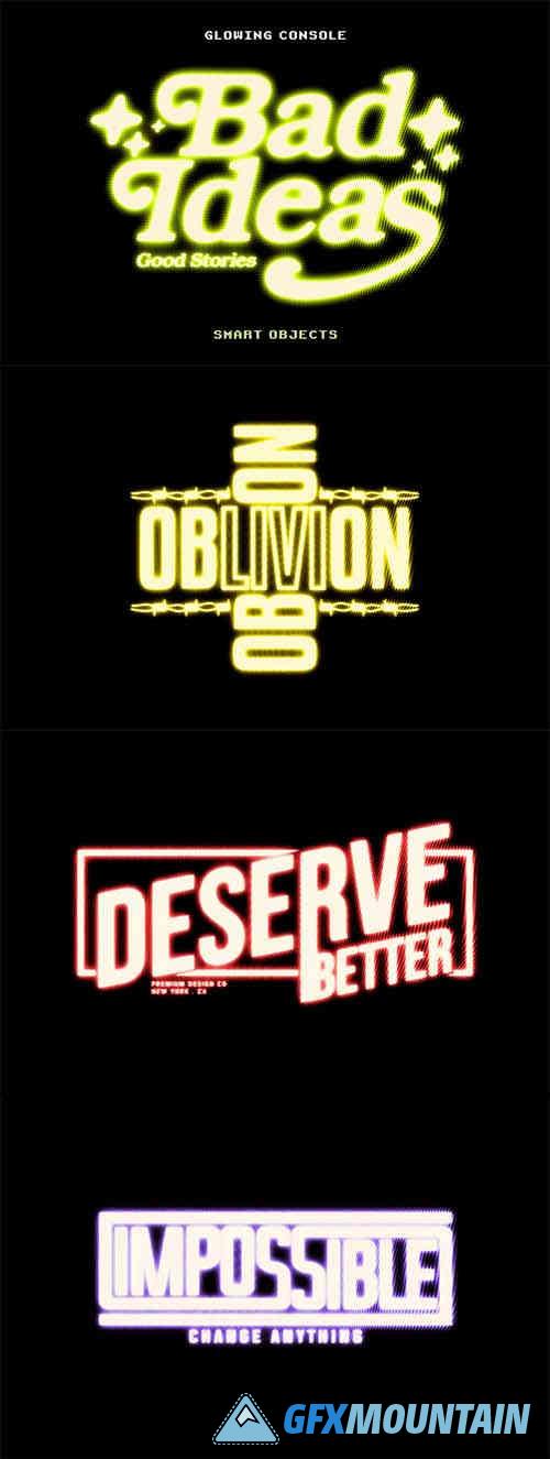 Glowing Console Text Effect