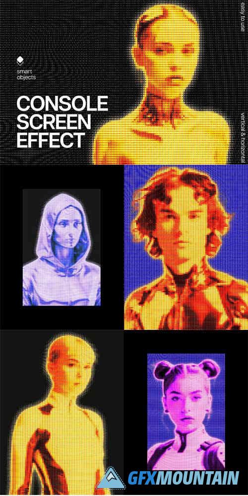 Console Screen Photo Effect