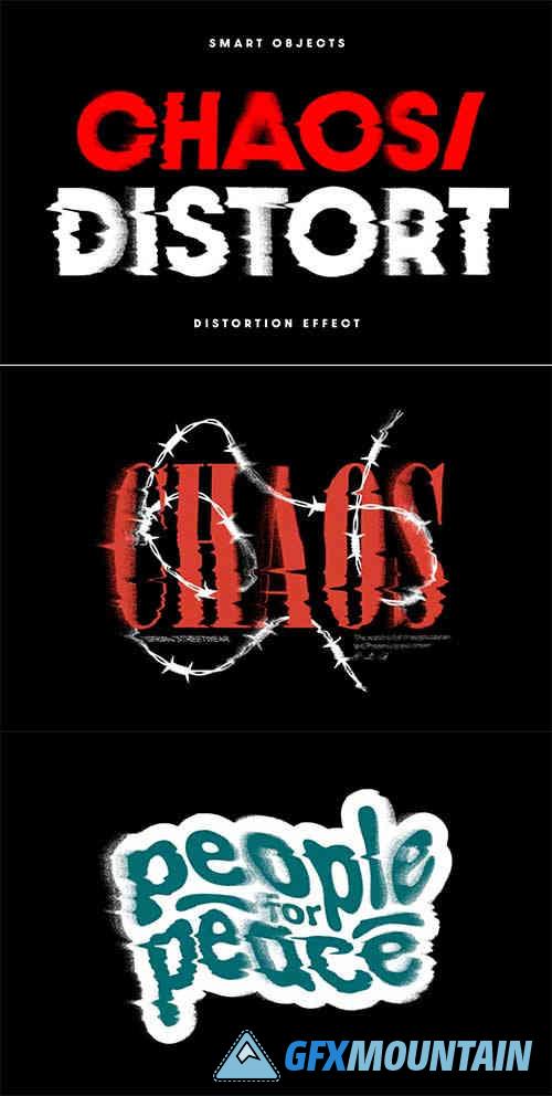 Displace Distortion Text & Graphic Effect