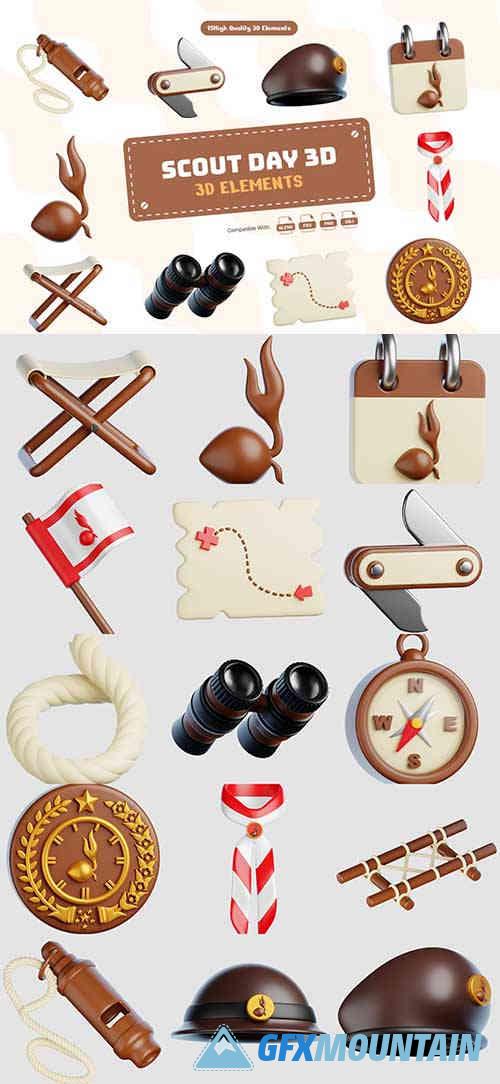 Scout Day 3D Element