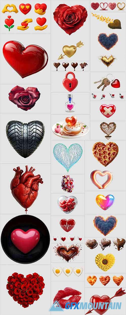 Valentine Concept Hearts