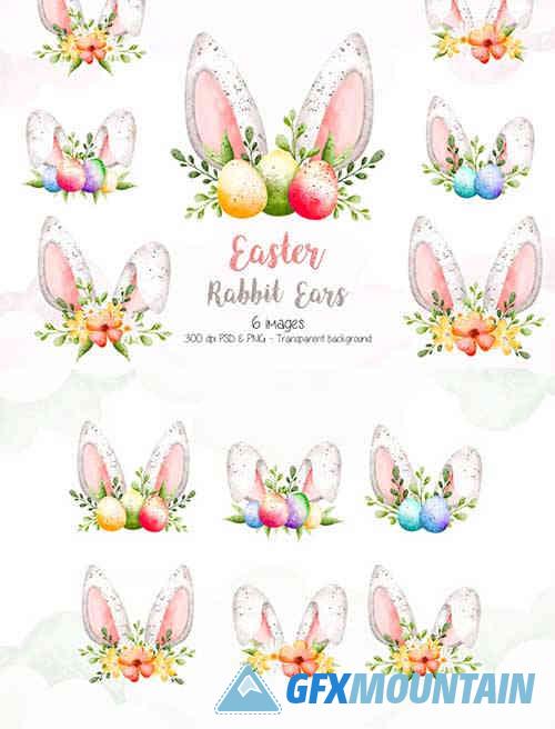Easter Rabbit Ear Clipart
