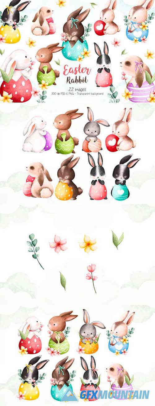Easter Rabbit Clipart Beautiful Design