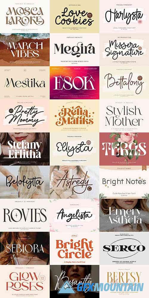 Modern Display Font Bundle