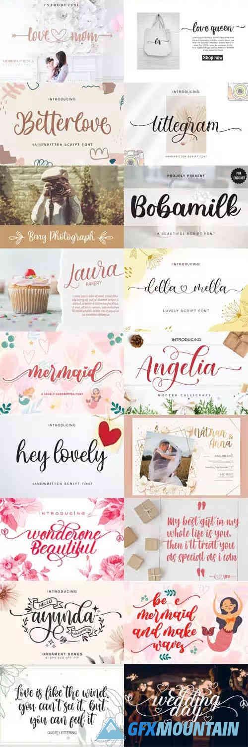 Lovely Collection Font Bundle