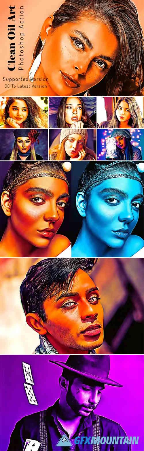 Clean Oil Art Photoshop Action