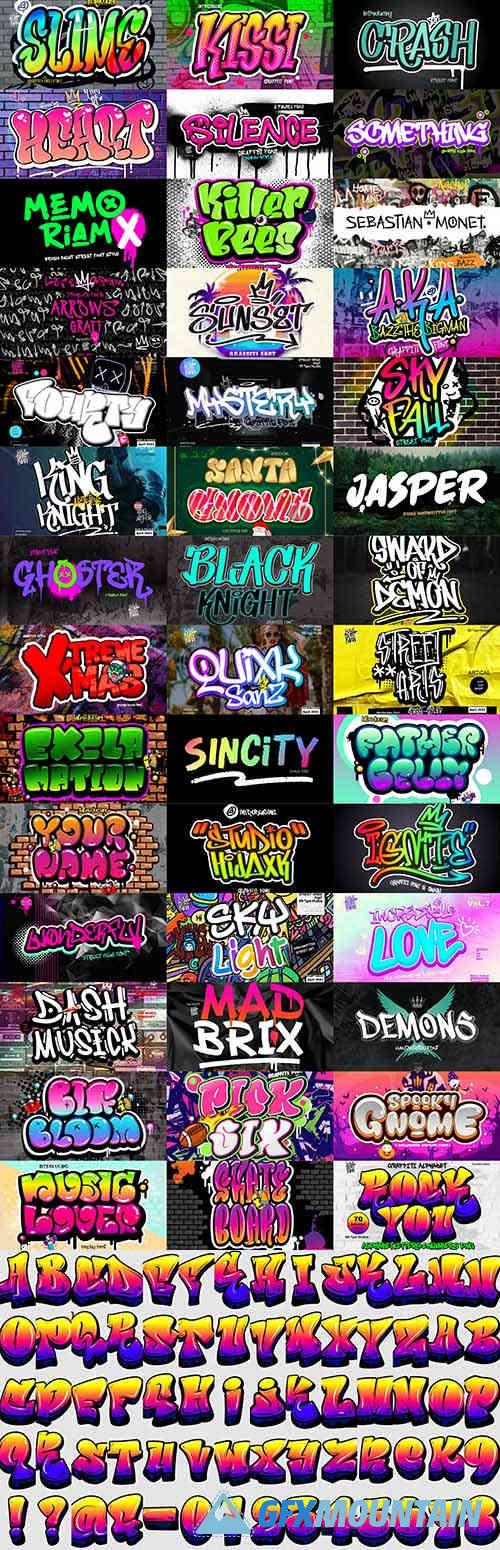 The Graffiti Font Bundles