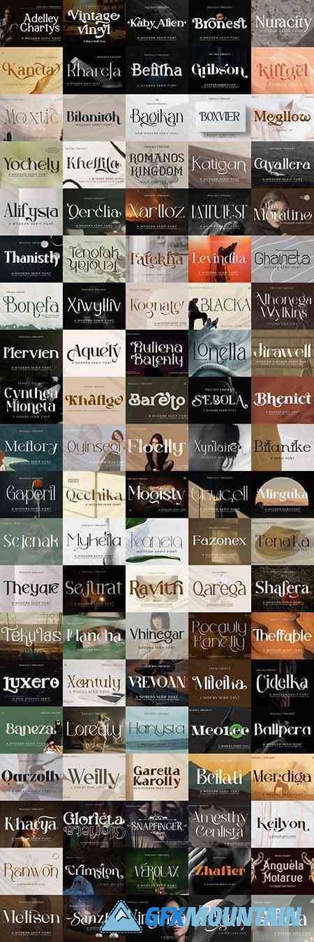 Modern & Stylish Serif Font Mega Bundle