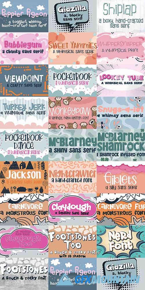 Loads of Fun Font Bundle
