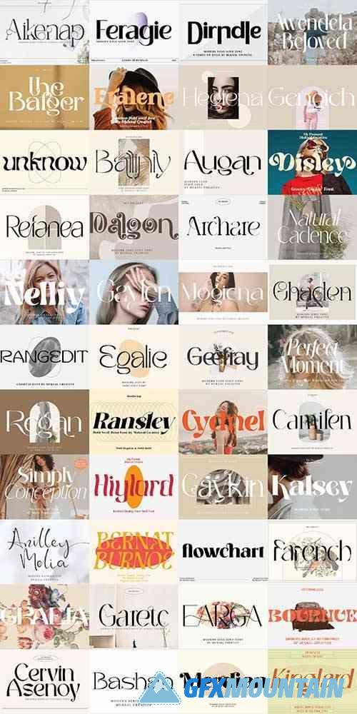 The Modern Complete Font Bundle