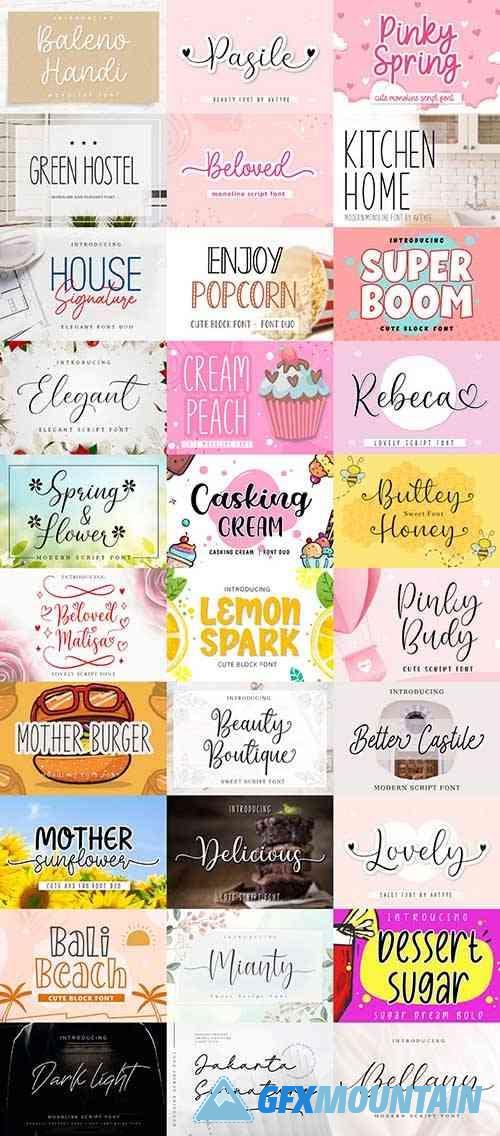 Crafty Sweety Font Bundle