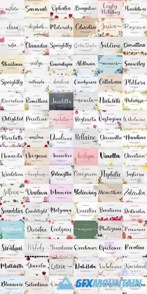 The Aesthetic Sofia Font Bundle