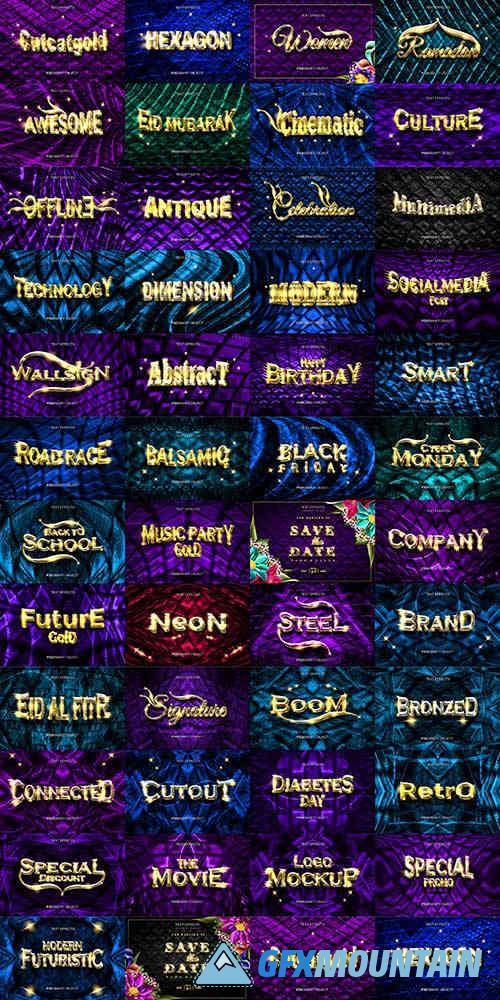 Luxury gold 3d text style mockup premium