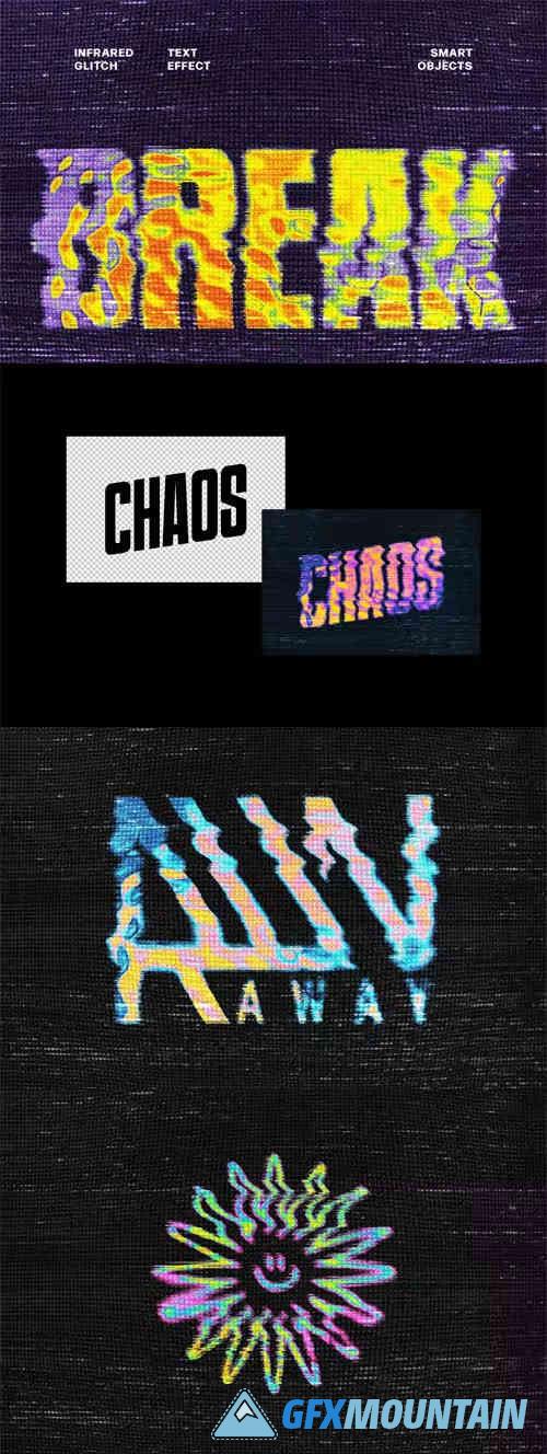 Infrared Glitch Text Effect