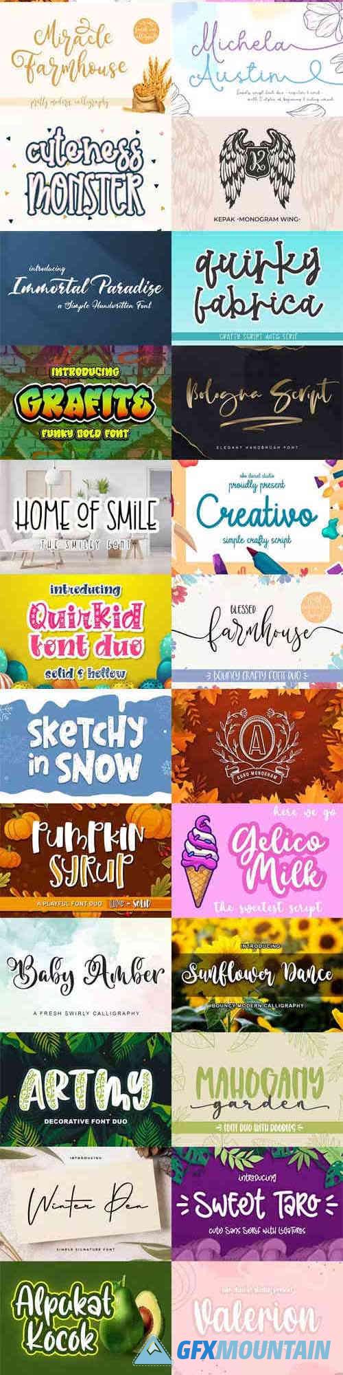 Crafter Font Bundle