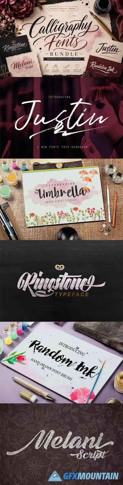 Calligraphy Fonts Bundle