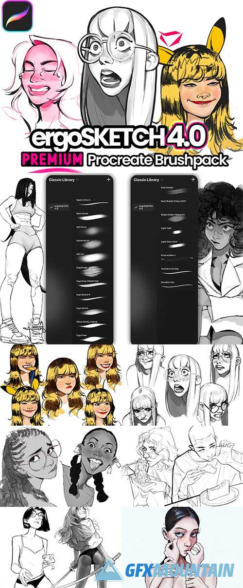 Gumroad – ergoSKETCH 4.0 – Procreate Brushset