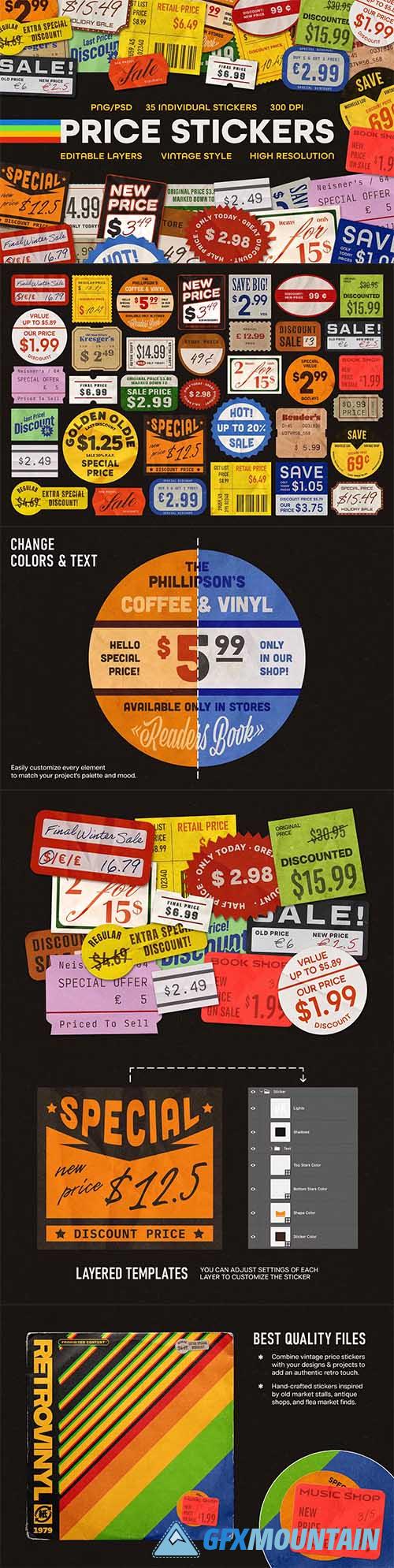 Vintage Price Stickers & Retail Tags